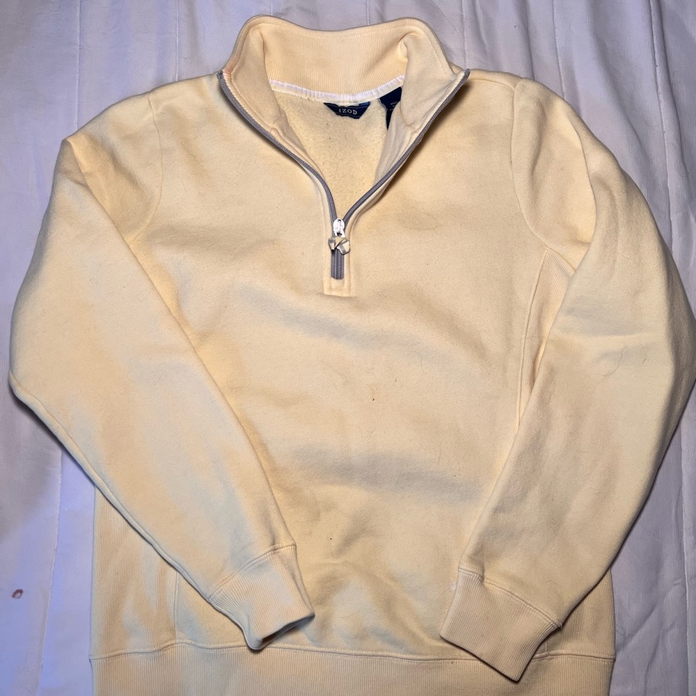 Izod yellow women’s half zip in extra small.